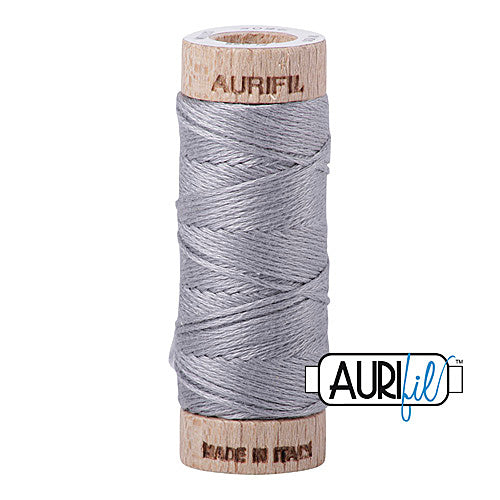 Aurifil Mako Cotton 6-Strand Floss 16 m (18 yd.) spool - 2605 Grey