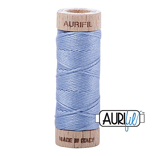 Aurifil Mako Cotton 6-Strand Floss 16 m (18 yd.) spool - 2720 Light Delft Blue