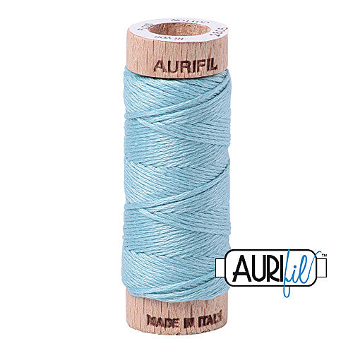 Aurifil Mako Cotton 6-Strand Floss 16 m (18 yd.) spool - 2805 Light Grey Turquoise