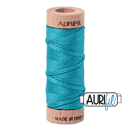 Aurifil Mako Cotton 6-Strand Floss 16 m (18 yd.) spool - 2810 Turquoise
