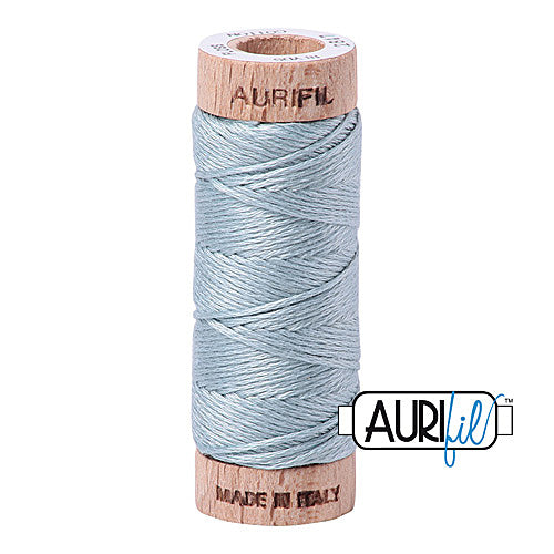 Aurifil Mako Cotton 6-Strand Floss 16 m (18 yd.) spool - 2847 Bright Grey Blue