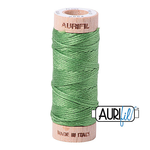 Aurifil Mako Cotton 6-Strand Floss 16 m (18 yd.) spool - 2884 Green Yellow