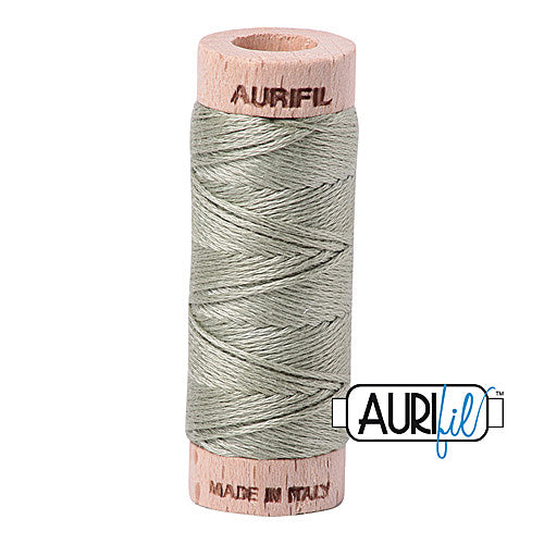 Aurifil Mako Cotton 6-Strand Floss 16 m (18 yd.) spool - 2902 Light Laurel Green