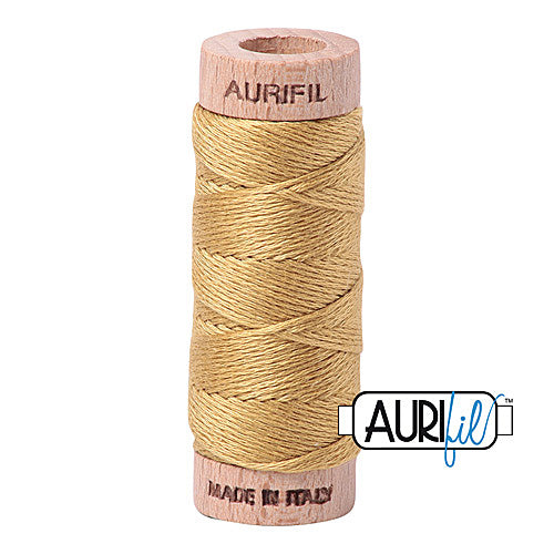 Aurifil Mako Cotton 6-Strand Floss 16 m (18 yd.) spool - 2920 Light Brass