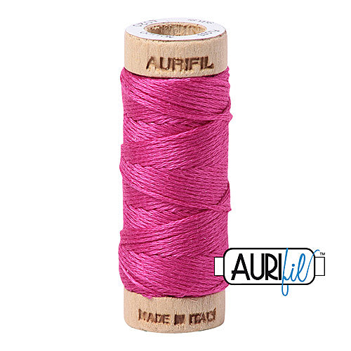 Aurifil Mako Cotton 6-Strand Floss 16 m (18 yd.) spool - 4020 Fuchsia