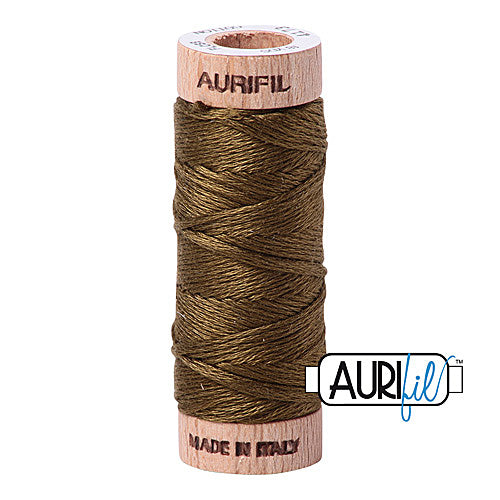 Aurifil Mako Cotton 6-Strand Floss 16 m (18 yd.) spool - 4173 Dark Olive