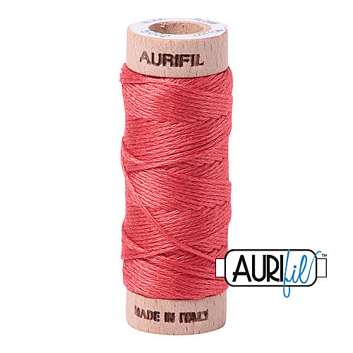 Aurifil Mako Cotton 6-Strand Floss 16 m (18 yd.) spool - 5002 Medium Red