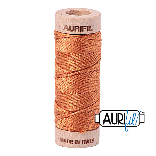 Aurifil Mako Cotton 6-Strand Floss 16 m (18 yd.) spool - 5009 Medium Orange