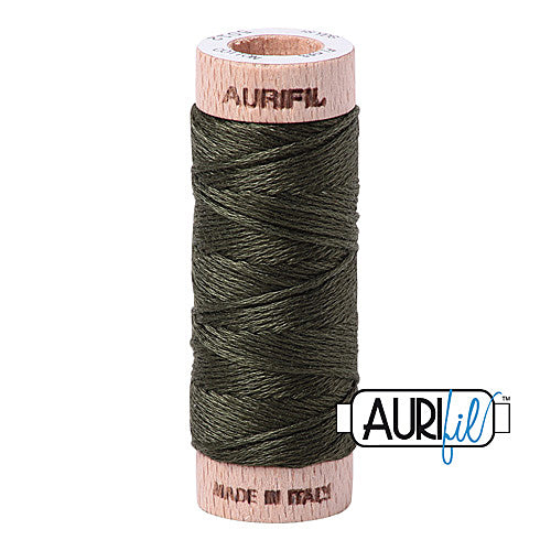 Aurifil Mako Cotton 6-Strand Floss 16 m (18 yd.) spool - 5012 Dark Green