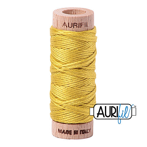Aurifil Mako Cotton 6-Strand Floss 16 m (18 yd.) spool - 5015 Gold Yellow