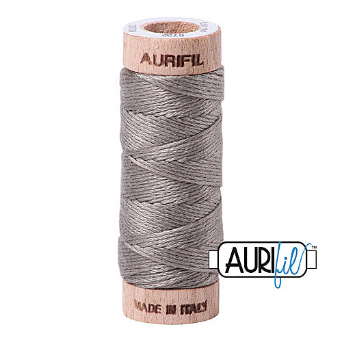 Aurifil Mako Cotton 6-Strand Floss 16 m (18 yd.) spool - 6732 Earl Grey