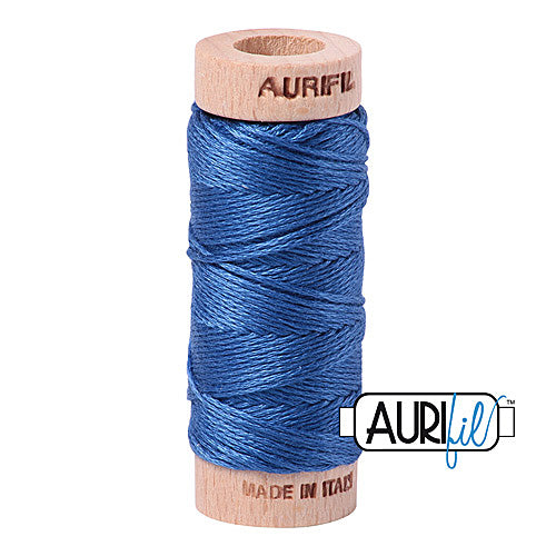 Aurifil Mako Cotton 6-Strand Floss 16 m (18 yd.) spool - 6738 Peacock Blue