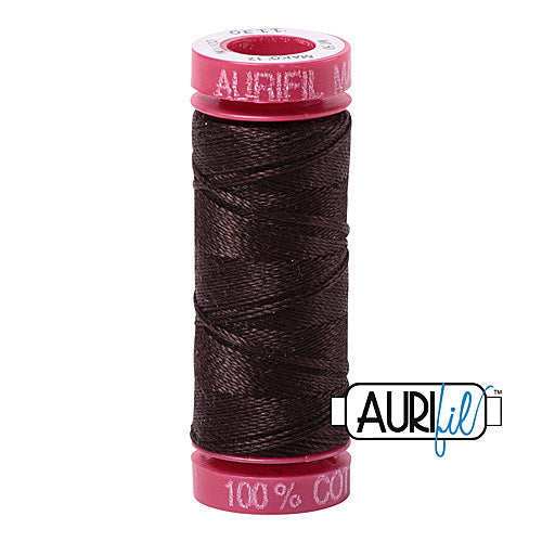 Aurifil Mako 12wt Cotton 50 m (54 yd.) spool - 1130 Very Dark Bark