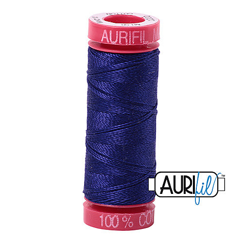 Aurifil Mako 12wt Cotton 50 m (54 yd.) spool - 1200 Blue Violet