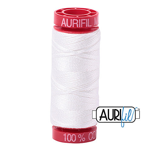 Aurifil Mako 12wt Cotton 50 m (54 yd.) spool - 2021 Natural White