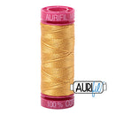 Aurifil Mako 12wt Cotton 50 m (54 yd.) spool - 2132 Tarnished Gold<br><font color = red>Please note, that this colour in this size is not available in-store, but will be ordered for you.</font>