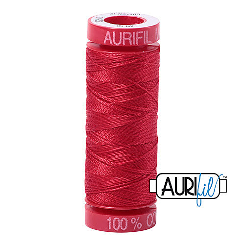 Aurifil Mako 12wt Cotton 50 m (54 yd.) spool - 2250 Red
