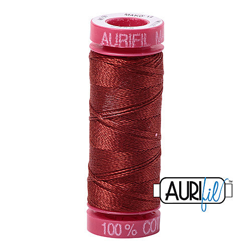 Aurifil Mako 12wt Cotton 50 m (54 yd.) spool - 2355 Rust