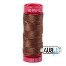 Aurifil Mako 12wt Cotton 50 m (54 yd.) spool - 2372 Dark Antique Gold