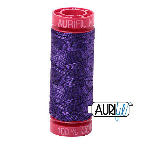 Aurifil Mako 12wt Cotton 50 m (54 yd.) spool - 2582 Dark Violet