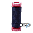 Aurifil Mako 12wt Cotton 50 m (54 yd.) spool - 2785 Very Dark Navy