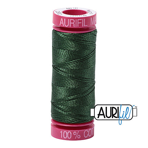 Aurifil Mako 12wt Cotton 50 m (54 yd.) spool - 2892 Pine