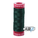 Aurifil Mako 12wt Cotton 50 m (54 yd.) spool - 4026 Forest Green