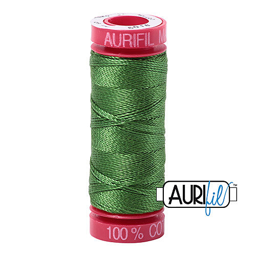 Aurifil Mako 12wt Cotton 50 m (54 yd.) spool - 5018 Dark Grass Green