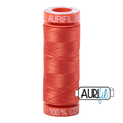 Aurifil Mako 50wt Cotton 200 m (220 yd.) spool - 1154 Dusty Orange