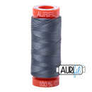 Aurifil Mako 50wt Cotton 200 m (220 yd.) spool - 1246 Dark Grey