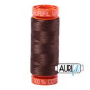 Aurifil Mako 50wt Cotton 200 m (220 yd.) spool - 1285 Medium Bark