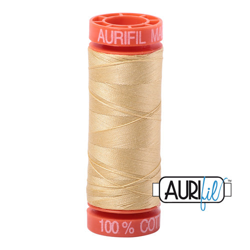 Aurifil Mako 50wt Cotton 200 m (220 yd.) spool - 2125 Wheat