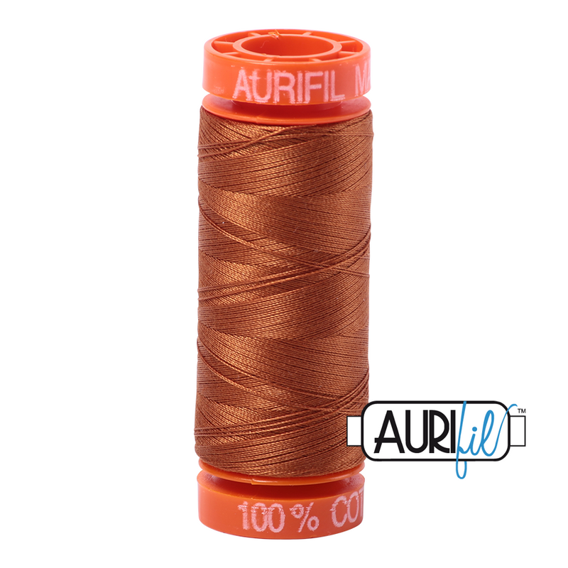 Aurifil Mako 50wt Cotton 200 m (220 yd.) spool - 2155 Cinnamon