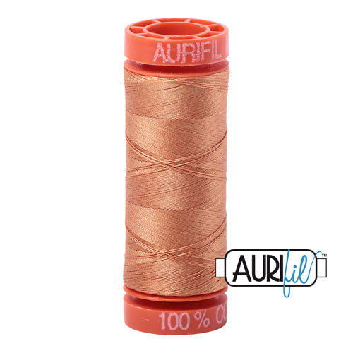 Aurifil Mako 50wt Cotton 200 m (220 yd.) spool - 2210 Caramel