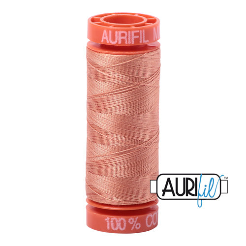 Aurifil Mako 50wt Cotton 200 m (220 yd.) spool - 2215 Peach