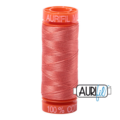 Aurifil Mako 50wt Cotton 200 m (220 yd.) spool - 2225 Salmon