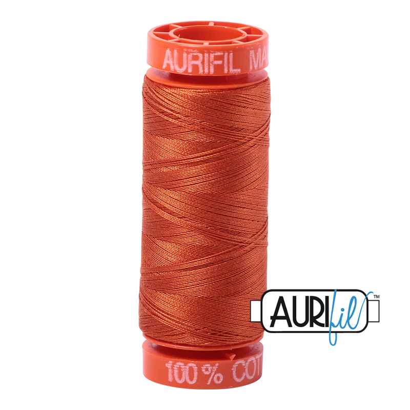 Aurifil Mako 50wt Cotton 200 m (220 yd.) spool - 2240 Rusty Orange