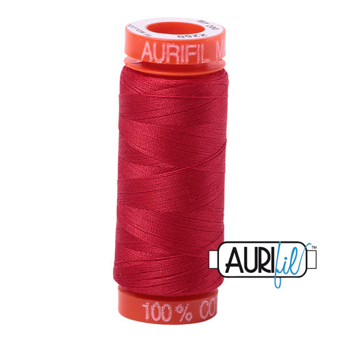 Aurifil Mako 50wt Cotton 200 m (220 yd.) spool - 2250 Red