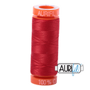 Aurifil Mako 50wt Cotton 200 m (220 yd.) spool - 2265 Lobster Red