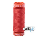 Aurifil Mako 50wt Cotton 200 m (220 yd.) spool - 2277 Light Red Orange