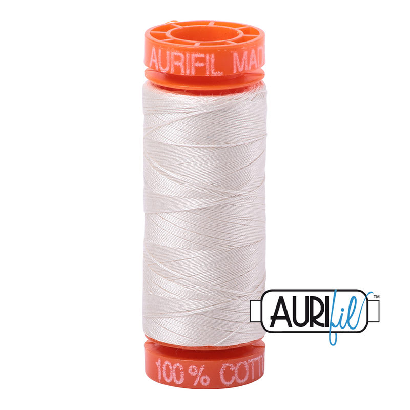 Aurifil Mako 50wt Cotton 200 m (220 yd.) spool - 2311 Muslin