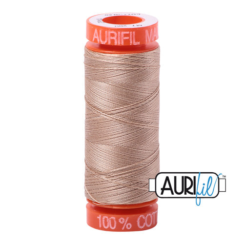 Aurifil Mako 50wt Cotton 200 m (220 yd.) spool - 2314 Beige