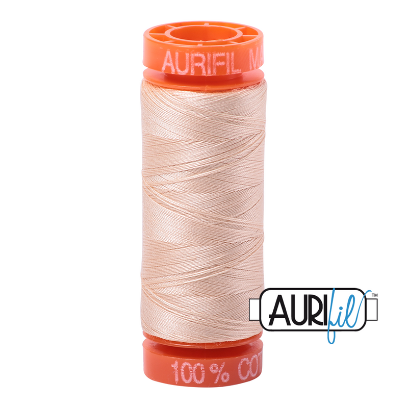 Aurifil Mako 50wt Cotton 200 m (220 yd.) spool - 2315 Shell