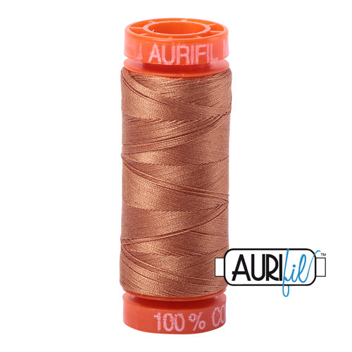 Aurifil Mako 50wt Cotton 200 m (220 yd.) spool - 2330 Light Chestnut