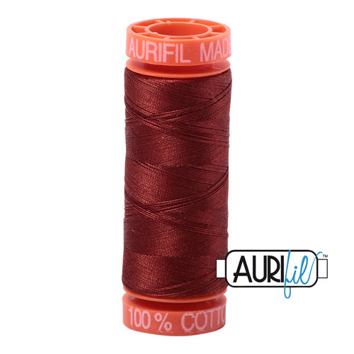 Aurifil Mako 50wt Cotton 200 m (220 yd.) spool - 2355 Rust