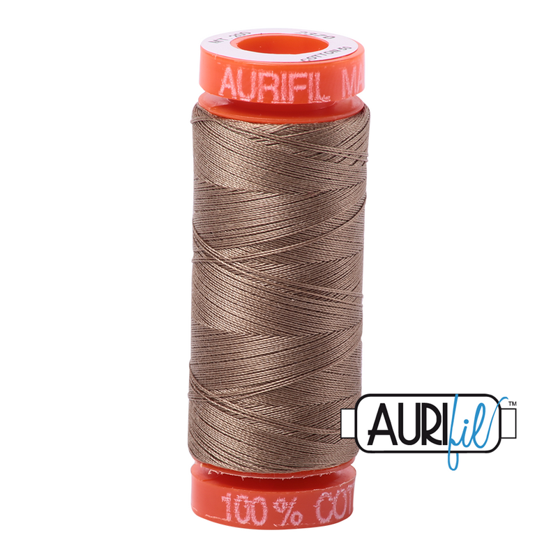 Aurifil Mako 50wt Cotton 200 m (220 yd.) spool - 2370 Sandstone