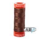 Aurifil Mako 50wt Cotton 200 m (220 yd.) spool - 2372 Dark Antique Gold
