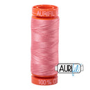 Aurifil Mako 50wt Cotton 200 m (220 yd.) spool - 2435 Peachy Pink