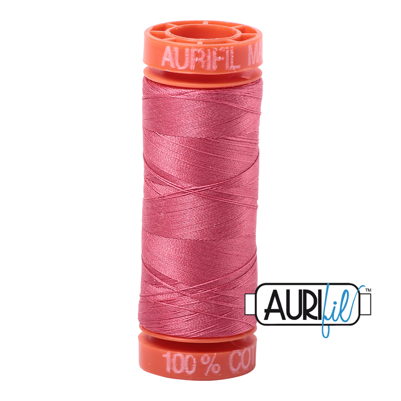 Aurifil Mako 50wt Cotton 200 m (220 yd.) spool - 2440 Peony