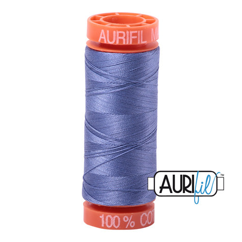 Aurifil Mako 50wt Cotton 200 m (220 yd.) spool - 2525 Dusty Blue Violet